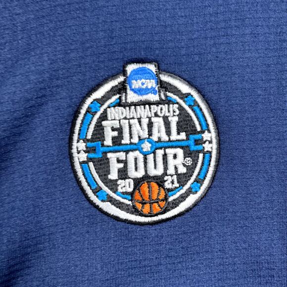 March Madness Basketball Jacket Adult Large Navy Blue Full Zip Final Four NCAA - Picture 3 of 11
